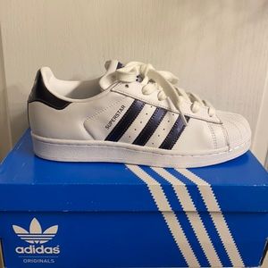Adidas-Superstar Shell toes (Dk-Purple) Strips